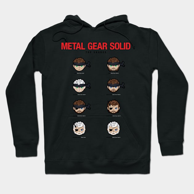 Metal Gear Solid 1-V "Snakes" Poster Hoodie by Jamieferrato19